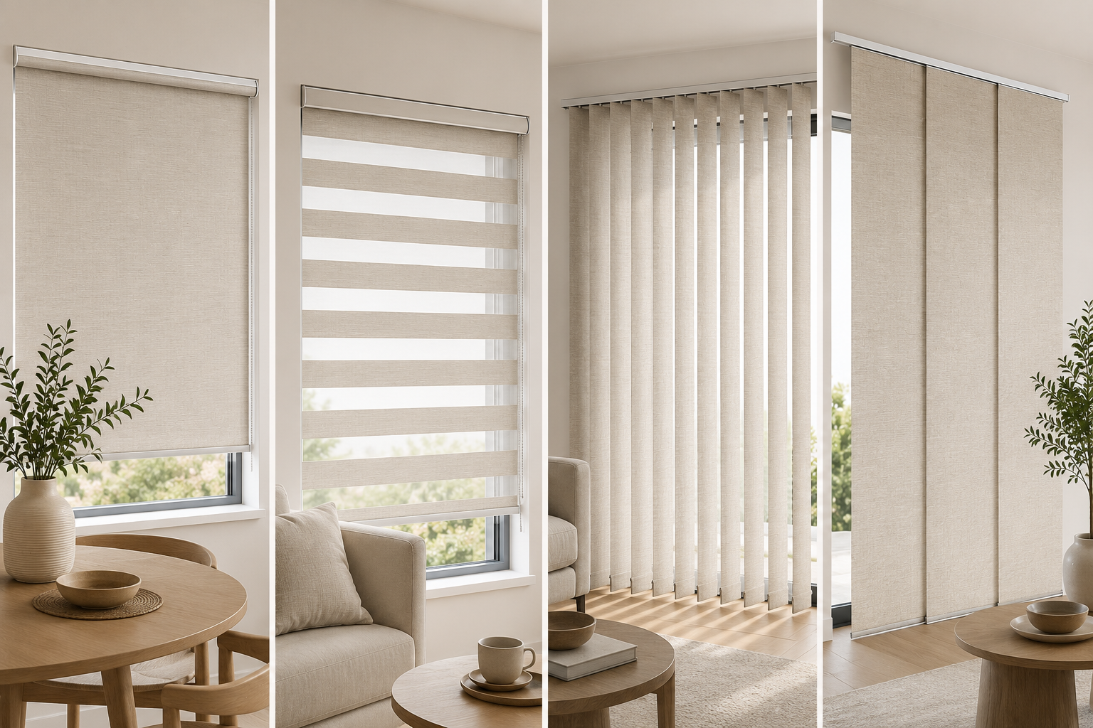 Roller Blind / Double Roller Blind / Vertical Blind / Panel Blind