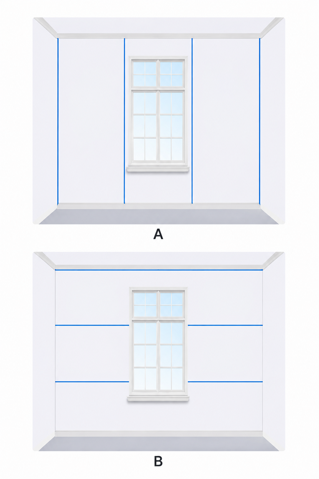 Step 2 – Mark your wall studs
